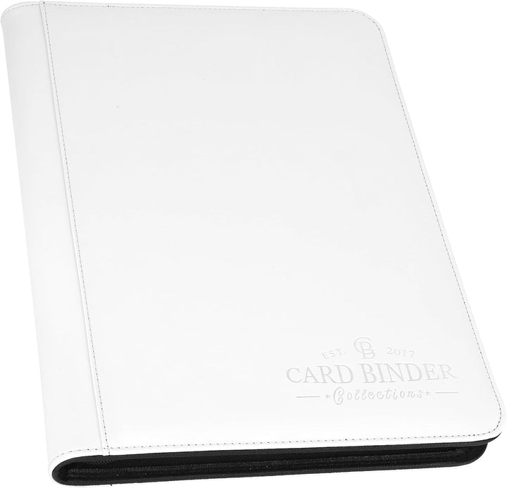 9 Pocket Card Binder, Premium Zip Trading Card Binder, 540 Double Sided Pocket PU Collection Binder, Collector Album, Card Folder for MTG, TCG, Sports Cards (Black)