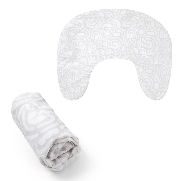 Nursing Pillow Cover, Colorful Wildlife, Cotton Blend, Fits the Original Support for Breastfeeding, Bottle Feeding, and Bonding, Cover Only, Sold Separately