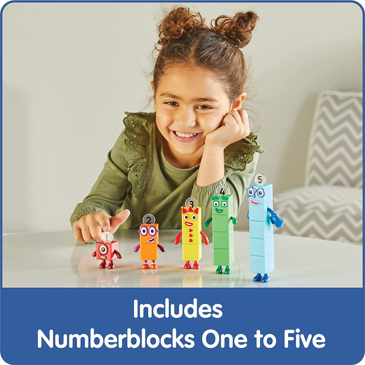 Numberblocks Friends One to Five, Action Figure Set, Toy Figures & Playsets, Small Figurines for Kids, Counting Blocks, Numbers for Toddlers, Math Toys, Kids Birthday Gifts