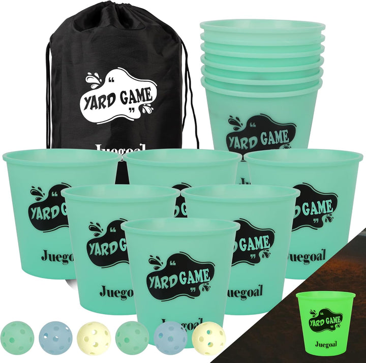 Outdoor Giant Yard Pong Game Set Outdoor Toss Game Throwing Game for Beach, Camping, Lawn and Backyard