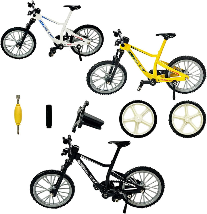 BMX Finger Bikes 3-Pack Metal Mini BMX Bicycle Toys for Collectors, Kids Toys for Creative Game Favors Gifts