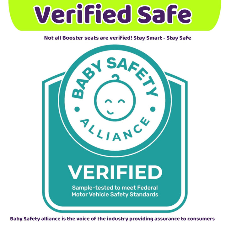 Inflatable Booster Car Seat – Foldable, Lightweight, Backless Travel Booster Seat for Kids, Portable Carseat for Toddler, Fits 3 Across, Compact for Uber - Ages 4-11 Year Old, - Black