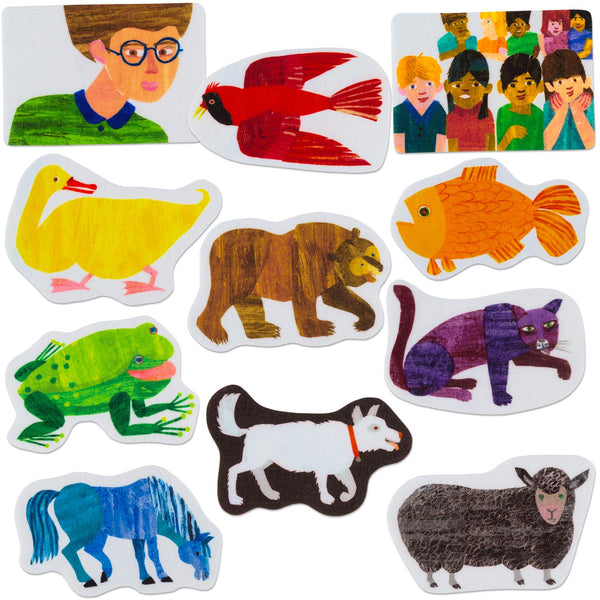 Brown Bear, Brown Bear, What Do You See? Precut Flannel/Felt Board Figures, 11 Pieces Set