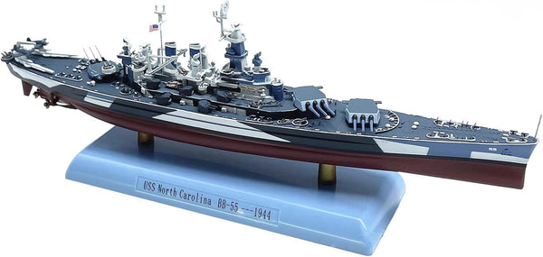 1: 1000 WWII USS North Carolina BB-55 Battleship Model Warship Model Warship Ornaments Military Model