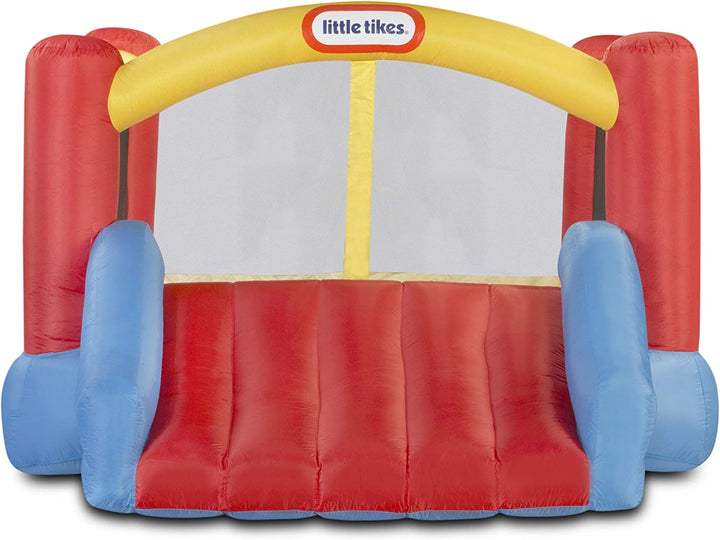 Jump 'N Slide Inflatable Bouncer Includes Heavy Duty Blower with GFCI, Stakes, Repair Patches, and Storage Bag, for Kids Ages 3-8 Years