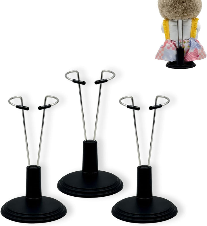 Adjustable Doll Stand for Labu,Display Holder Support for 4-8 Inches Dolls,Keep the Standing Position (White, 6 Pack)(Doll Not Include)