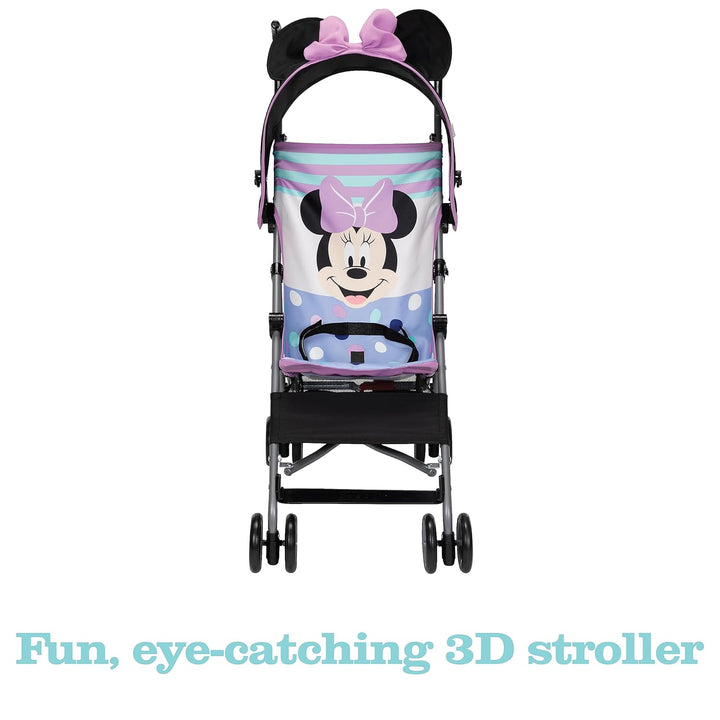 Baby Character Umbrella Stroller, Eye-Catching, Fun, 3D Stroller, Minnie Play All Day