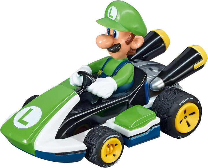 64034 Mario Kart - Luigi 1:43 Scale Analog Slot Car Vehicle for GO!!! Electric and Battery Slot Car Racing Track Sets for Unisex,Children