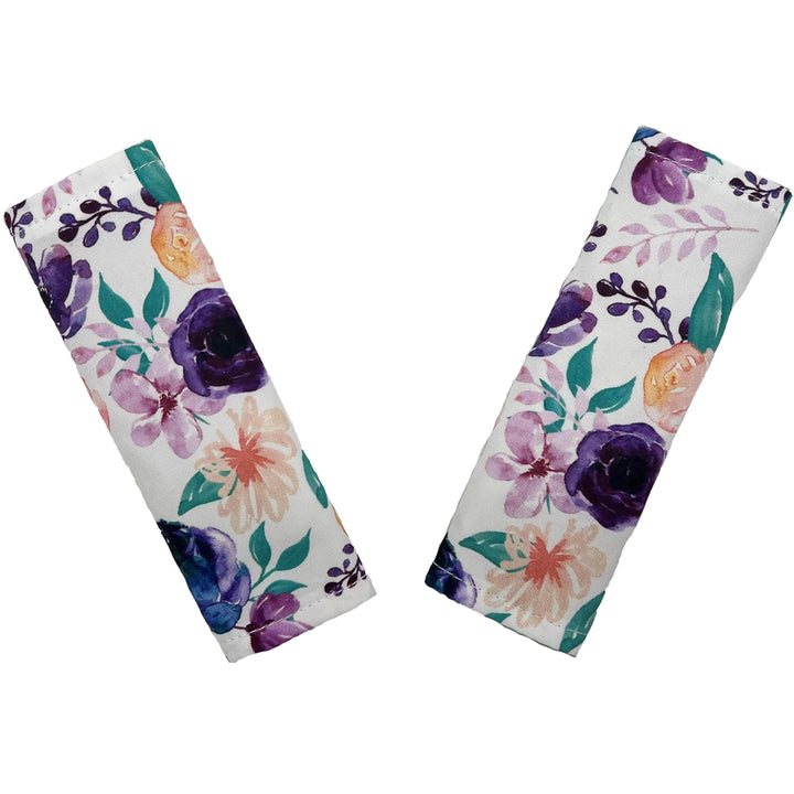 Baby Car Seat Neck Cover, Car Seat Strap Cover, Seat Belt Cushions Pads, Shoulder Strap Protectors, Reversible Pram Harness Covers in Minky Dinosaur, Baby Neck Pad Protector