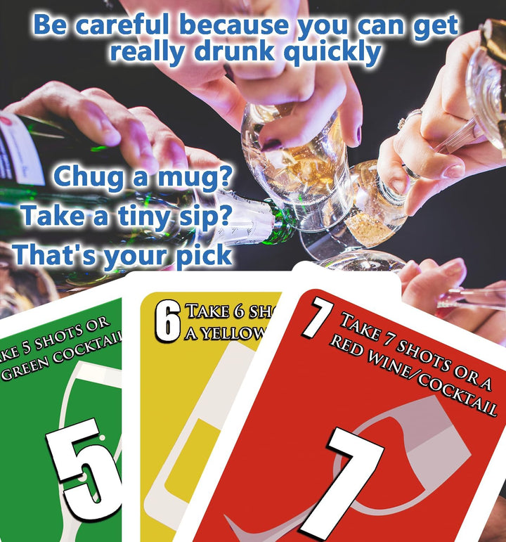 UDRINK! - the Drinking Game Cards for Adults, Fun & Easy Games for Adult Game Nights - Couple Games, Bachelorette Party Games to Get Buzzed Easily - 2024 New Edition -