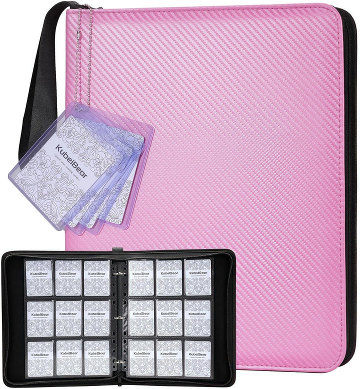 Premium 9-Black Pocket Card Binder – 720 Collection Binder Folder Card Album Card Holder Fit for MTG Football Play Cards (Black, 9 Pocket)
