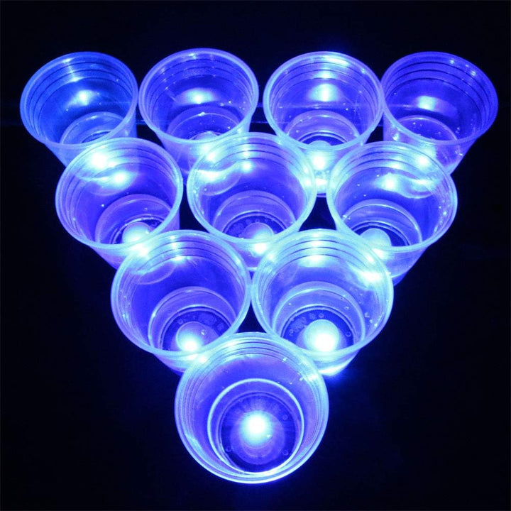 the Dark Beer Pong Set,Beer Pong Party Cup Set, LED Beer Pong Cups and Glow-In-The-Dark Balls,22 Set