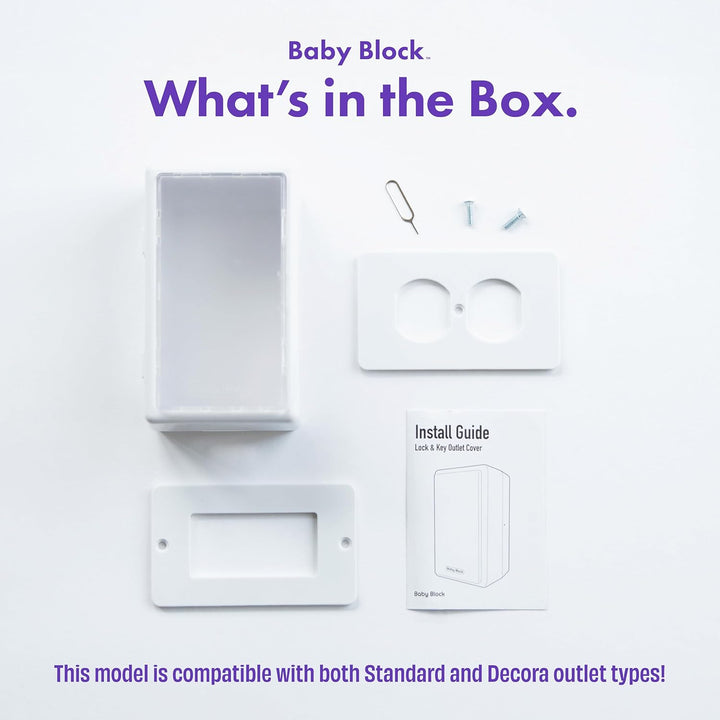 Award Winning Childproof Electrical Outlet Lock Box | Phone Charger Lock Wall Outlet Covers Box | Outlet Covers Baby Proofing | Plug Cover | Baby Outlet Covers | Child Safety
