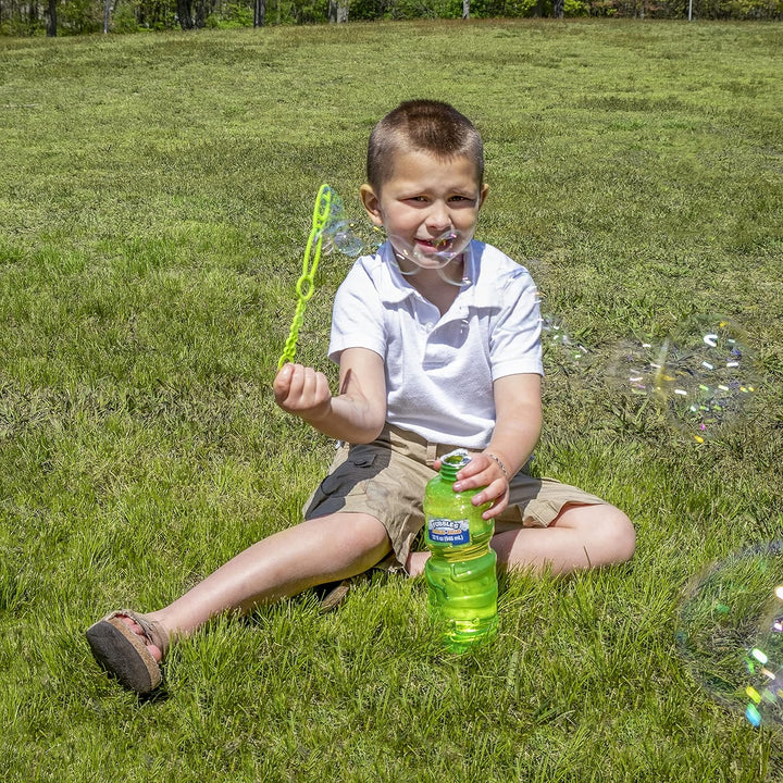 BUBBLES by  Fubbles | 64Oz Non Toxic Bubble Solution Refill for Kids | Bubble Wand Included, Colors May Vary, (12301E)