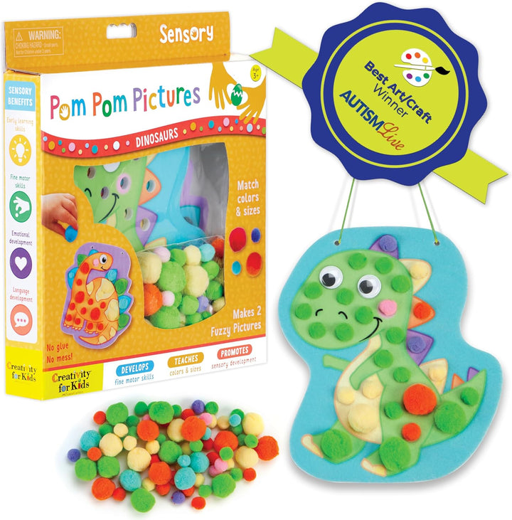 Pom Pom Pictures: Animals - Preschool Learning Activities, Sensory Toys for Toddlers, Toddler Arts and Crafts (Ages 3+)