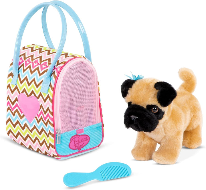 – Plush Horse – Dog Carrier – Heart & Stripes Bag & Pony – Comb & Purse – Stuffed Animal – 2+ Years