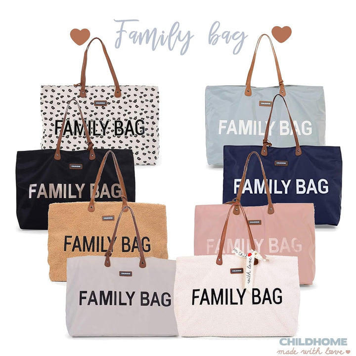 Family Bag, Navy/White