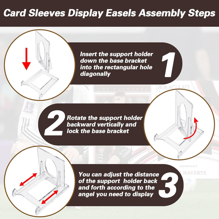 Magnetic Trading Card Holders with Adjustable Display Stand