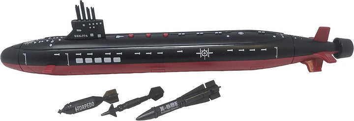 16.5 Inch Toy Black Submarine with Sound Effects and Torpedo