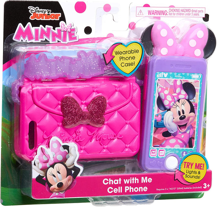 Disney Junior  Mouse Chat with Me Pretend Play Cell Phone Set, Lights and Sounds, Kids Toys for Ages 3 up by