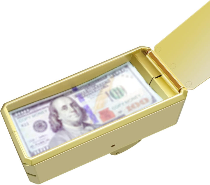 Gold Money Guns Shooter, Super Money Gun Make It Rain Toy Gun, Handheld Spary Cash Gun for Game Movies Party Supplies(Golden)