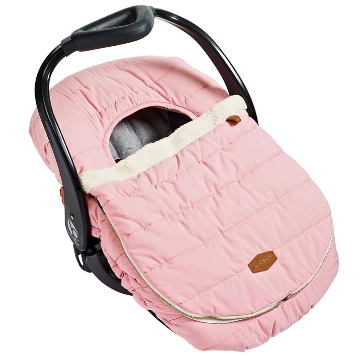 Winter Baby Car Seat Cover - Winter Car Seat Cover for Baby Seat or Stroller - Infant Car Seat Covers with Warm Sherpa Lining - Black
