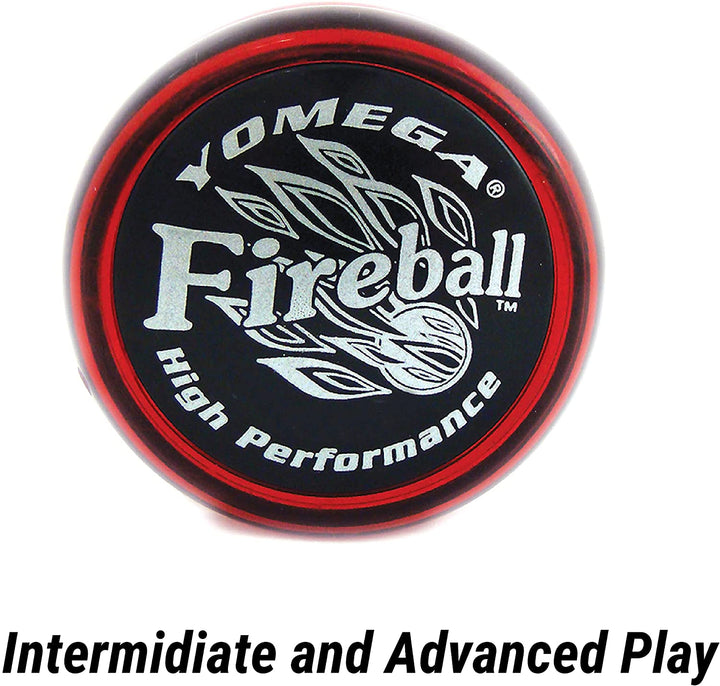 Fireball Yoyo -HIGH Performance Responsive Transaxle Yoyo, Great for String Tricks for Advance Players to Perform like Pros + Extra 2 Yo Yo Strings & 3 Month Warranty (Red/Black)