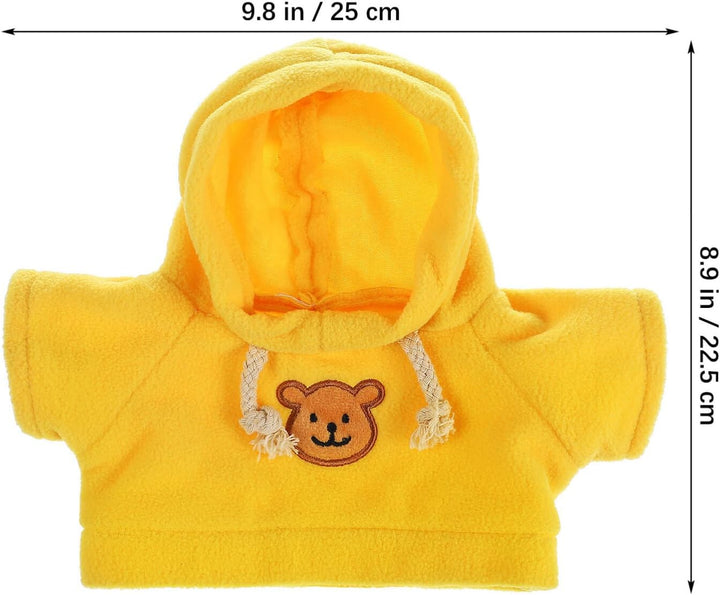 Stuffed Bear Clothes Toy Clothes for Dolls - Plush Toy Bear Sweater Outfits - Plush Bear Dolls Hoodie 3PCS - 2 Bear Hoodies and 1 Bear Sweater for Crafts