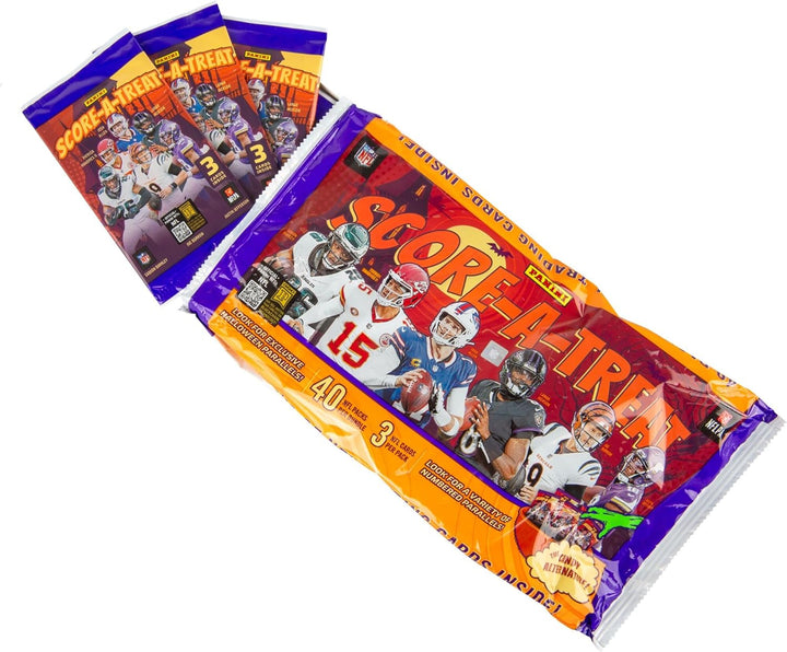 2025  Score-A-Treat Halloween Football Trading Cards Treat Bundle