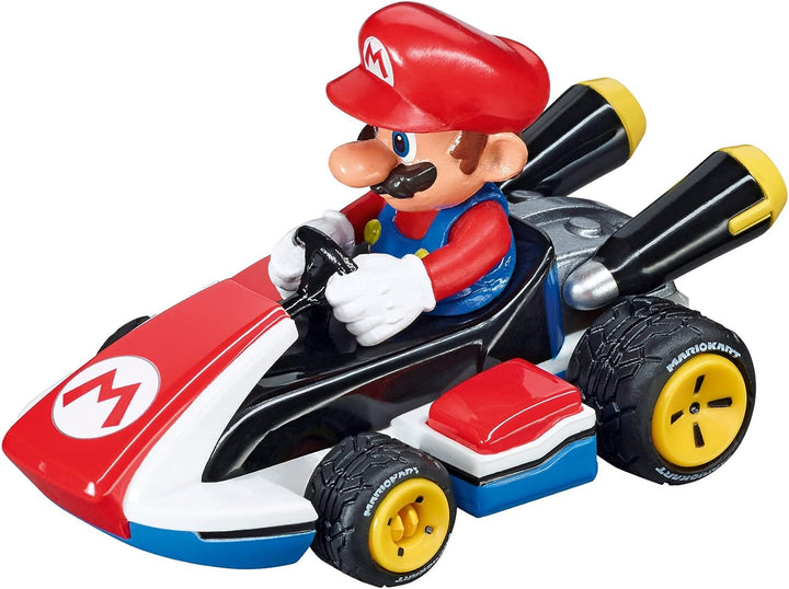 64033 Mario Kart - Mario 1:43 Scale Analog Slot Car Vehicle for GO Electric and Battery Slot Car Racing Track Sets