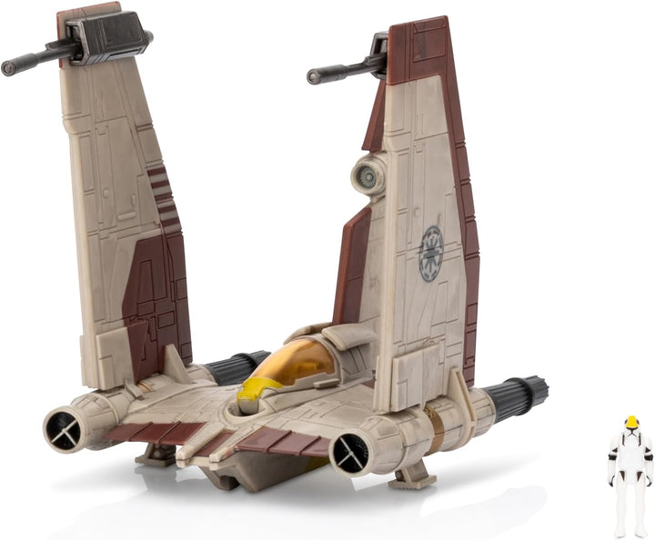 Star Wars Micro Galaxy Squadron Luke Skywalker’S Snowspeeder (Armada Edition) - 5-Inch Vehicle with Two 1-Inch Micro Figure Accessories