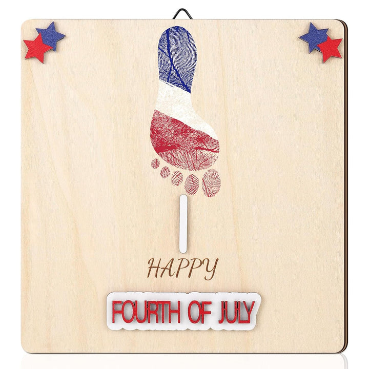 Baby'S First DIY Footprint Art Wooden Milestone Card Keepsake Little Boo Sign Nursery Decorative Ornaments for Baby Shower Newborn Photoshoot Prop(Halloween Classic)