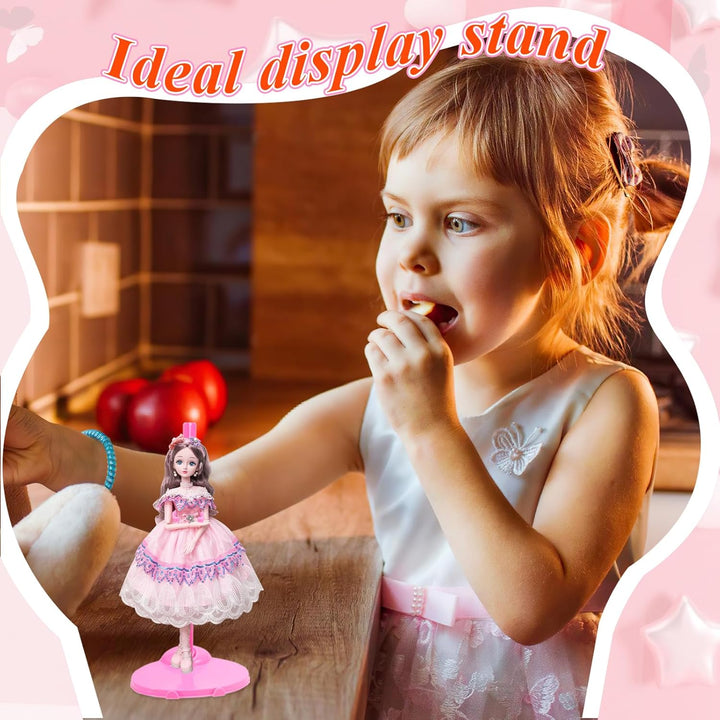 Stands Compatible with Barbie Doll, Pink Doll Stands for Display Barbie,10Pcs Stands Compatible with Barbie