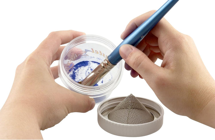 Pastel Sharpener & Shaper with Storage Jar Shapes Soft Pastels to a Point or Shape - Complete Set with Wire Brush, Mesh Funnel & Storage Jars