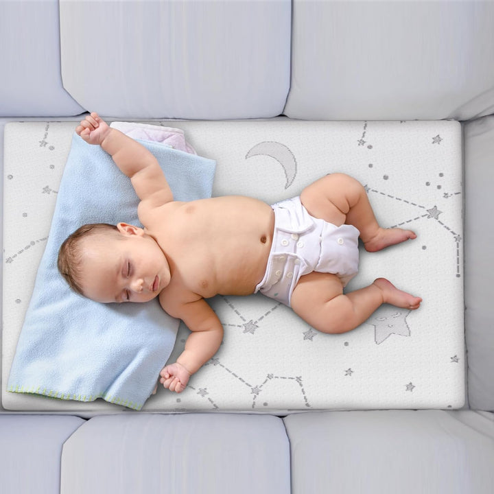Pack and Play Mattress Topper Baby Pack N Play Mattresses for Playpen and Playard with Washable Cover 38"X26"X1", 1 Pack Firm Foam
