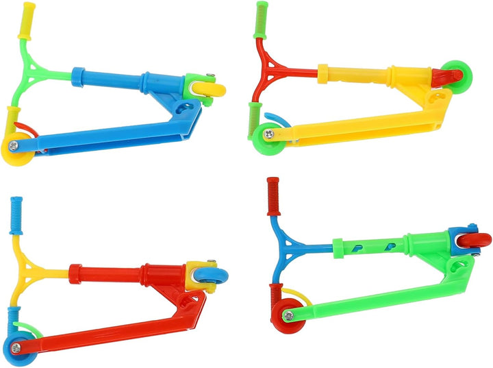 4Pcs Mini Scooters Set Educational Tiny Scooters for Boys and Girls Portable Fingertip Toys for Room Decoration and Playtime Fun