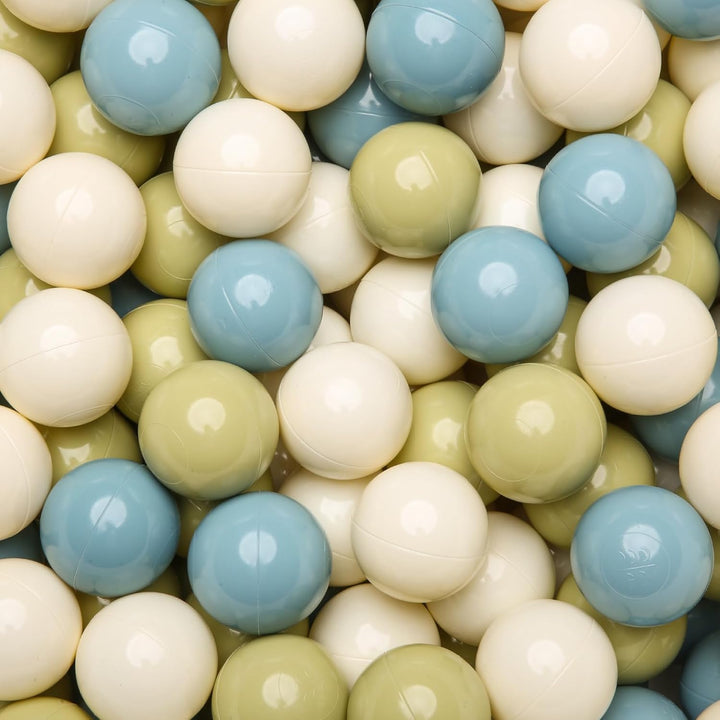 Ball Pit Balls for Toddlers,100Pcs 2.15Inch Crawl Balls BPA Free Crush Proof Playballs Soft Plastic Bals for Toddler, Pool Tent Party Favors Summer Water Bath Toy