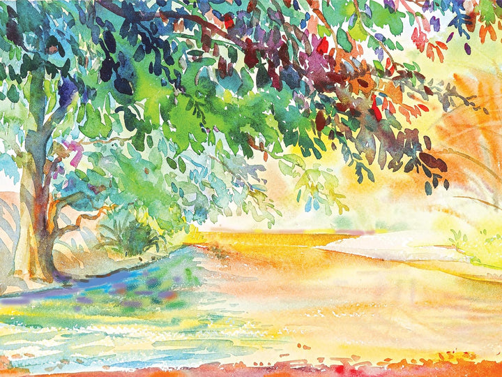 Watercolor Paper, White, Package, 140 Lb., 9" X 12", 50 Sheets