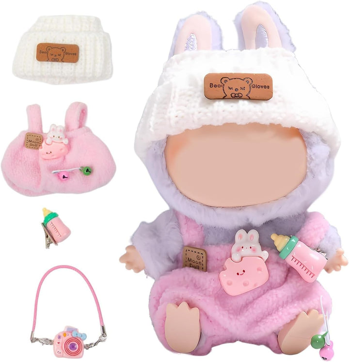 Clothes for LABUBU Doll (NO Doll),Outfit for Labubu,Clothes Set for LABUBU Dress Up,Accessories for LABUBU