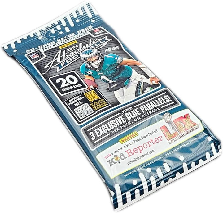 2024  Absolute Football NFL 20 Card Jumbo Value Trading Card Pack