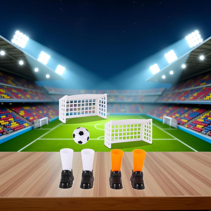 1 Set Finger Soccer Game Finger Footballs Match Funny Finger Table Game Sets with Two Goals for Fans Club Party Gifts Soccer Games