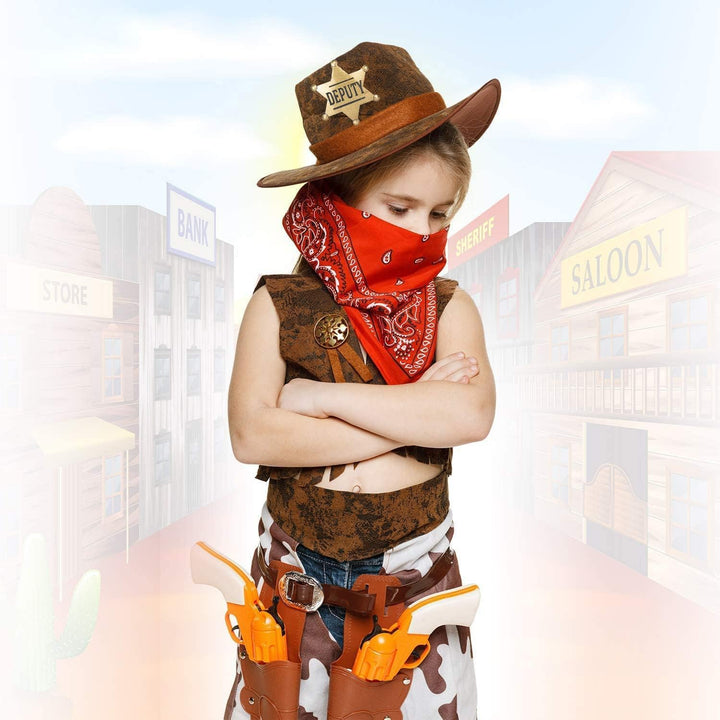 Mental Western Deputy Badge for Kids Adults Party Favors Supplies, School Carnival Prizes, Party Bag Gift Fillers