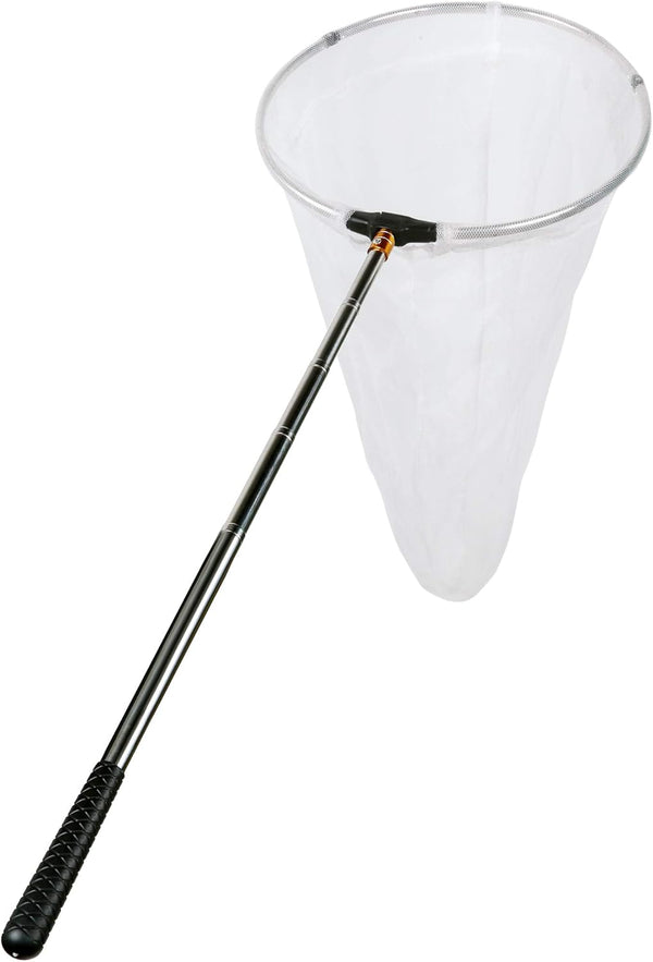 Insect and Butterfly Net with 12" Ring, 24" Net Depth, Handle Extends to 59 Inches for Adults and Kids (12" Ring, 59" Handle)