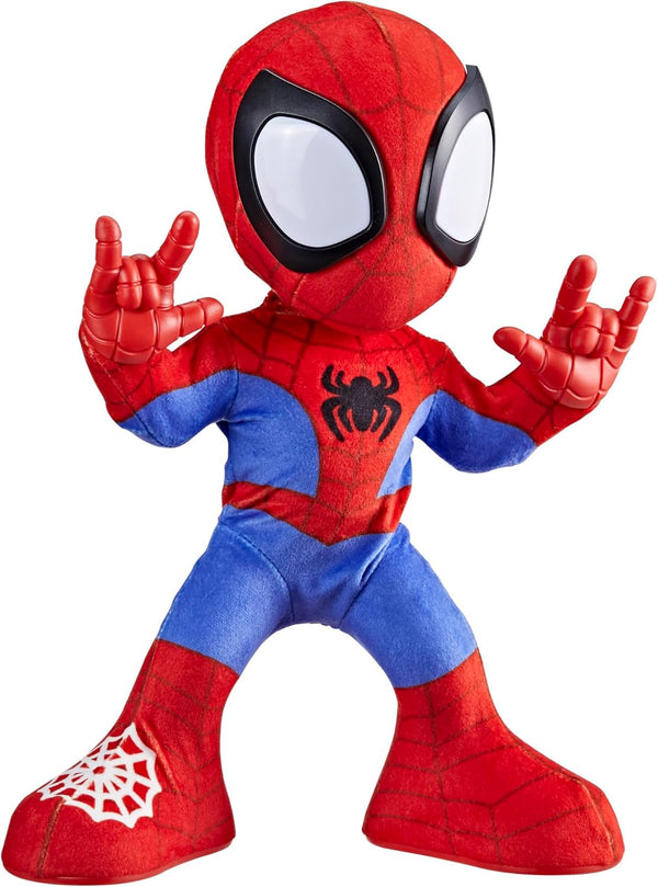 Marvel Dance 'N Crawl Spidey, Interactive Plush Toy with 20 Phrases & Sounds, 2 Songs, Super Hero Toys for Kids 3 & Up
