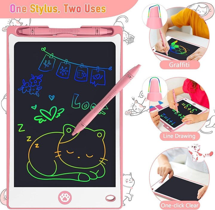 LCD Writing Tablet for Kids 8.8 Inch, Toys for Girls Boys Drawing Pad for 3 4 5 6 7 Year Old Kids Toys, Children’S Day Gift Toddler Doodle Board Travel Essentials, Birthday Gift for Children