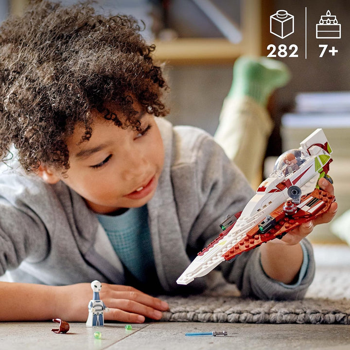Star Wars Obi-Wan Kenobi'S Jedi Starfighter 75333 Building Toy Set - Features Minifigures, Lightsaber, Clone Starship from Attack of the Clones, Great Gift for Kids, Boys, and Girls Ages 7+