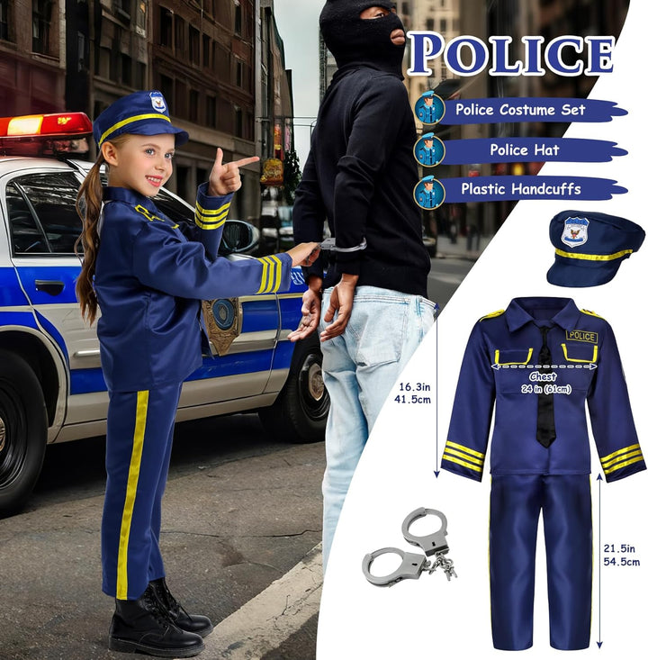 14Pcs Toddler Dress up Clothes,Boys Dress up Costumes for Play,Kids Dress up Set with Firefighter,Construction Worker,Chef,Police Costume,Toddler Boy Toys Christmas Birthday Gifts for 3-6 Years Old