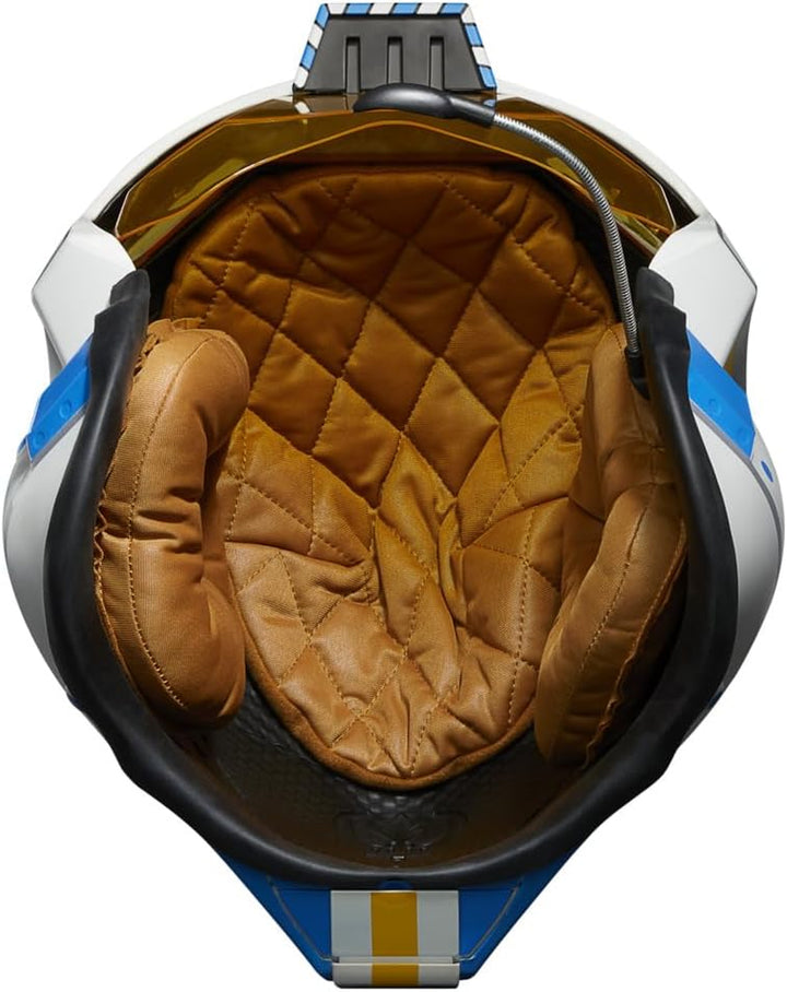 the Black Series Carson Teva Premium Electronic Helmet with Advanced LED and Sound Effects, Ages 14 and Up