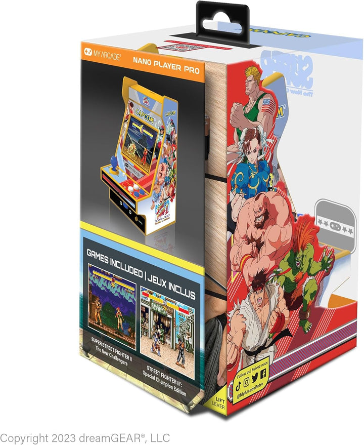 Super Street Fighter II Nano Player Pro: 2 Games in 1, 4.8" Video Game Collectible