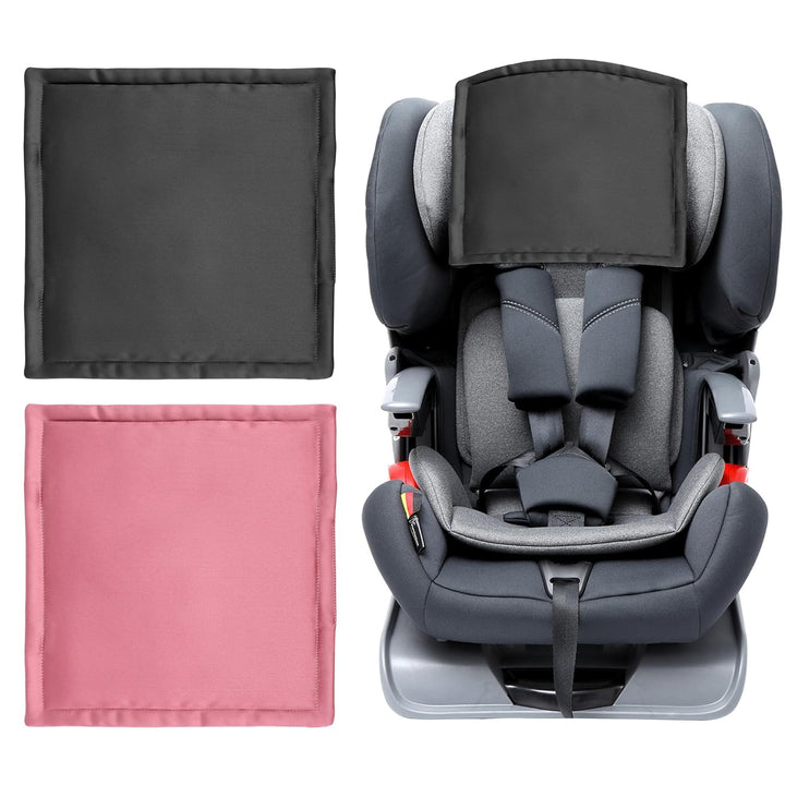 Silk Head Carseat Cover for Baby:  Satin Car Seat Head Cover for Babies Headrest Protector 2Pcs Pink for Girls Infant Sleeping Hair Protection